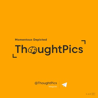 የቴሌግራም ቻናል አርማ thoughtpics — Thought Pics