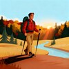 Логотип телеграм канала @through_horizon — Through Horizon | backpacking | hiking 🥾