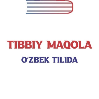 Telegram channel TIBBIY MAQOLA logo