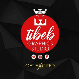 Logo of telegram channel tibebgraphicsstudio — tibeb graphics studio
