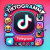 Логотип телеграм канала @tiktokgrammm — TikTokGramm