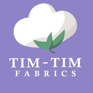 Логотип телеграм канала @timtimfabrics — Tim-Tim fabrics - ткани, футер, трикотаж.