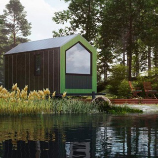 Логотип телеграм канала @tiny_houses_ru — Модульные дома Tiny-Houses.ru