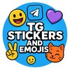 Логотип телеграм канала @tlgrmsticker — TG Stickers and Emojis