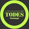 Логотип телеграм канала @todestroitsk — TODES | ТРОИЦК | ТАНЦЫ
