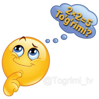 Telegram kanalining logotibi togrimi_tv — To'g'rimi? 🤔😁