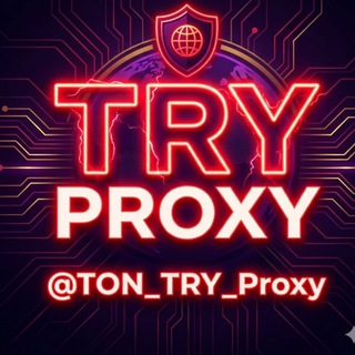 Telegram kanalının logosu ton_try_proxy — 🎮 TRY PROXY ⚡ Hızlı & Kesintisiz 🔥