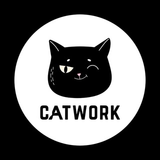 Логотип телеграм -каналу top_vacansii — CATWORK | Віддалена робота | Вакансії