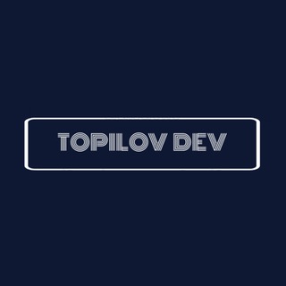 Telegram kanalining logotibi topilov_dev — Topilov Dev
