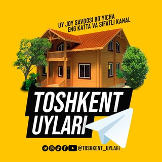 Telegram kanalining logotibi toshkent_uylari — Toshkent Uylari