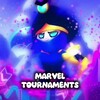 Логотип телеграм канала @tournamentsmarvela — Marvel Tournaments | Турниры по бравл Старс