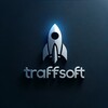 Логотип телеграм канала @traffsoftg — 🚀TraffSoft