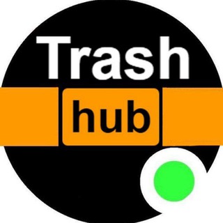 Логотип телеграм канала @trashhubz — TRASH HUB