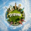 Логотип телеграм канала @travelaroundplanet — Путешествия 🌎⛰✈️как смысл жизни