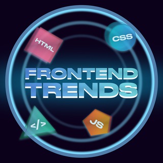 Логотип телеграм канала @trends_frontend — переходник