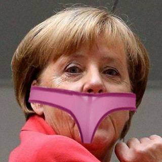 Логотип телеграм канала @treshnews — Стринги Меркель