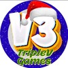 Логотип телеграм -каналу triplevgames — TripleV Games Баги, фейлы, угар, эпик, приколы, смешные моменты в играх.
