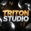 Логотип телеграм канала @triton_studio — TRITON STUDIO 🦎