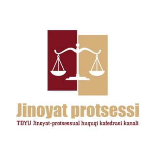 Telegram kanalining logotibi tsul_cpl — Jinoyat protsessi