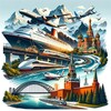 Логотип телеграм канала @turizmz — Туризм Россия