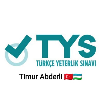 Telegram kanalining logotibi turk_tili_timur_abderli2 — TYS imtihonlar kanali
