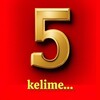 Логотип телеграм канала @turkce_bes_kelime — 5 слов на турецком