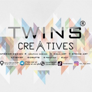የቴሌግራም ቻናል አርማ twinsart — Twins art and gifts