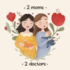 Логотип телеграм канала @twomoms2doctors — 2 moms 2 doctors