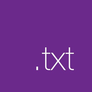 Логотип телеграм канала @txtin — Текст в тесте