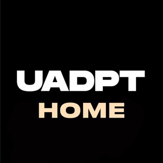 Логотип телеграм канала @uadpt_home — UADPT I HOME 🏡