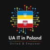 Логотип телеграм -каналу uaitpoland — UA IT Community in Poland 🇺🇦🇵🇱