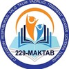 Telegram channel Uchtepa tumani 229-maktab logo