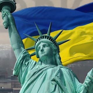 Логотип телеграм -каналу ukrainenewyork — Украина - Нью Йорк (помощь беженцам)