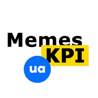 Логотип телеграм -каналу ukrkpimemes — я роблю меми українською про кпі і радію життю