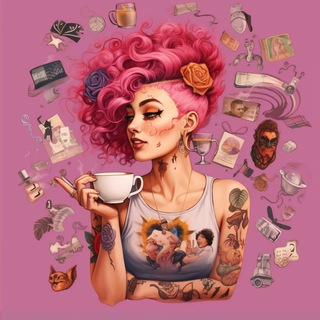 Логотип телеграм канала @ulkatalk — Розовый эспрессо