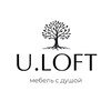 Логотип телеграм канала @uloft_ru — U.LOFT - мебель из массива на заказ