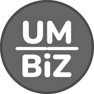 Логотип телеграм канала @um_biz — УМ ● для бизнеса