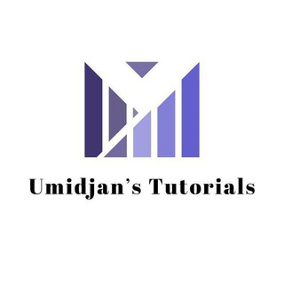 Logo of telegram channel umidjans_tutorials — Umidjanʼs Tutorials