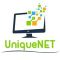 Logo saluran telegram uniquenett — UniqueNET | یونیک نت