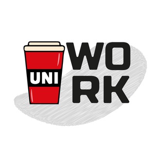 Логотип телеграм -каналу univwork — UNI WORK