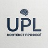Логотип телеграм -каналу uplcontext — УПЛ. Контекст професії
