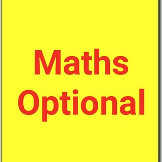 Logo de la chaîne télégraphique upsc_maths_optional_videos_pdfs - UPSC Toppers Maths Optional Material