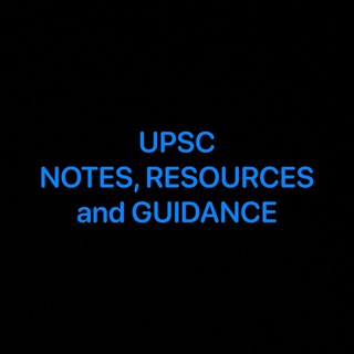 Logo des Telegrammkanals upsc_niti - UPSC Notes, Resources and Guidance