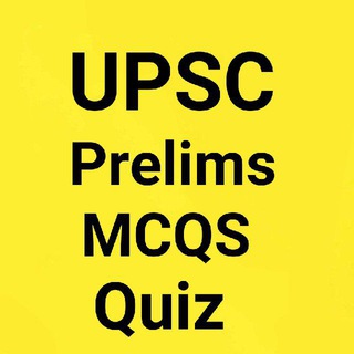 टेलीग्राम चैनल का लोगो upsc_prelims_mcqs_quiz — UPSC Prelims 2024 MCQs Quiz