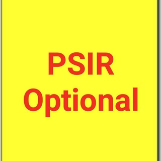 Telegram channel UPSC Toppers PSIR Optional Material logo