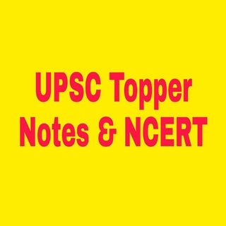 टेलीग्राम चैनल का लोगो upsc_topper_notes_ncert — UPSC Topper Notes NCERT