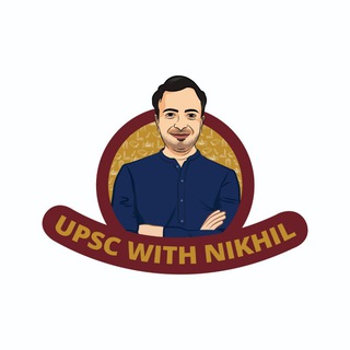 Logo saluran telegram upscwithnikhil_official — UPSC with Nikhil_official