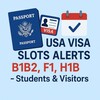 टेलीग्राम चैनल का लोगो usavisaslotsalert — USA Visa Slots Updates📅 - B1B2, F1,H1b - Students & Visitors etc..
