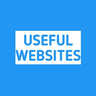 Telegram kanalining logotibi useful_web_sites — Useful Websites | Useful link | Esseys checker