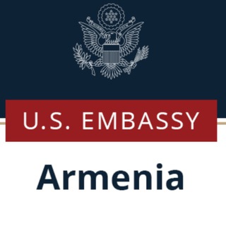 Logo saluran telegram usvisa_armenia — وقت سفارت آمریکا - ارمنستان